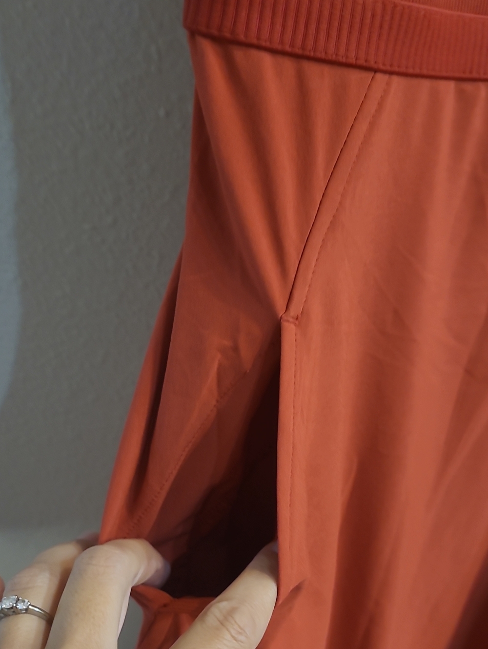 Athleta Sleeveless V-Neck Midi Dress in Burnt Orange Size Small - Picture 3 of 9